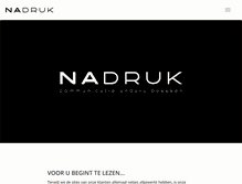 Tablet Screenshot of nadruk.be